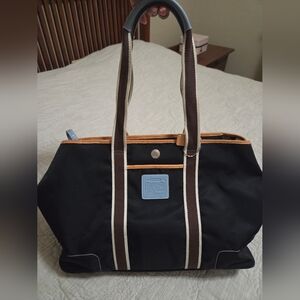 Coach Hampton Black and Brown Tote Bag
